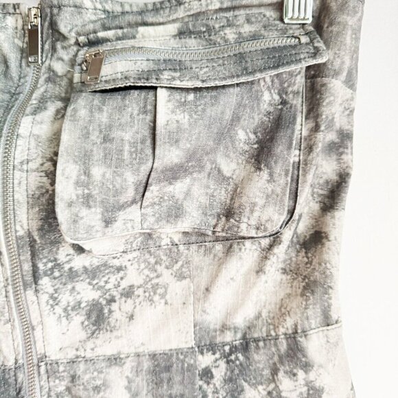 Zara  soft camo print Pocket Detail Bodycon Dress S - Picture 4 of 9